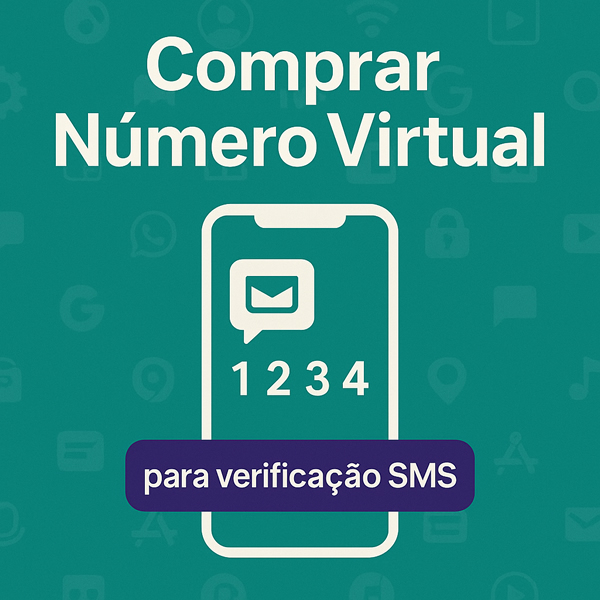Celular mostrando diversos logos de aplicativos, simbolizando o uso de um número virtual para múltiplos serviços.